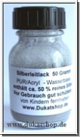 Silberleitlack 50 Gramm, Acryl-Wasserbasis
