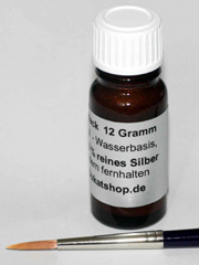 Silberleitlack 12 Gr. +Toray- Pinsel Gr. 2