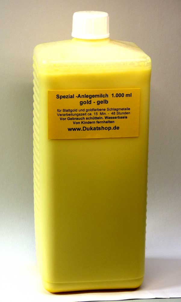 1.000 ml Anlegemilch,  gold-gelb