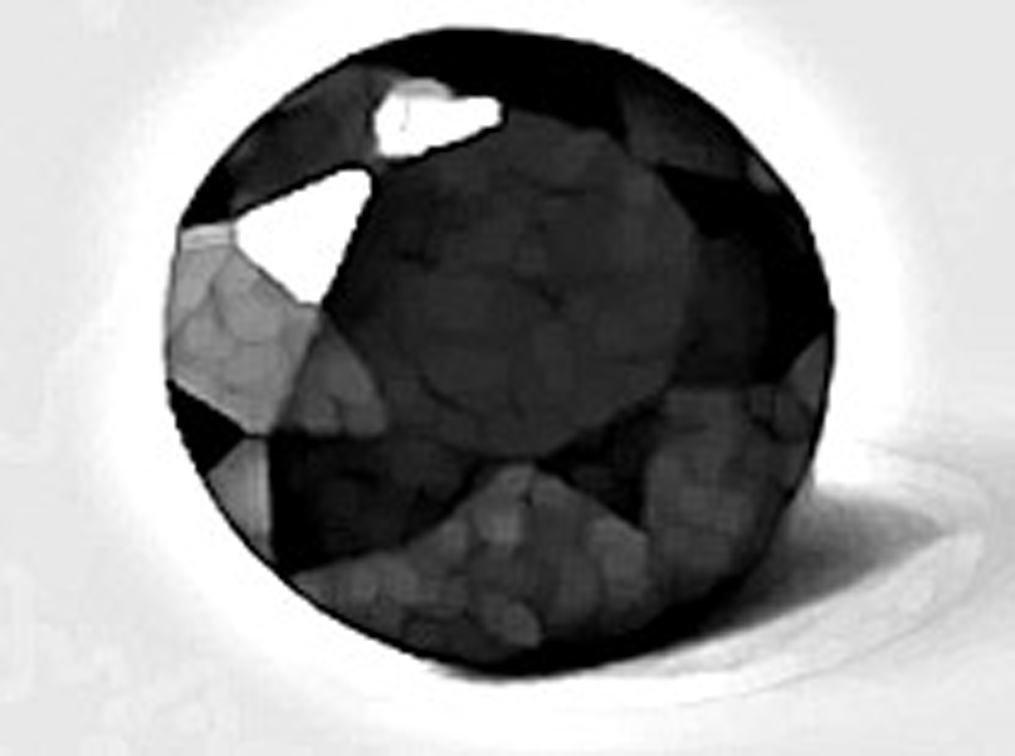 1,04 Karat, schwarzer Diamant (Brilliant)  runder  Brillantschliff, IGI,
